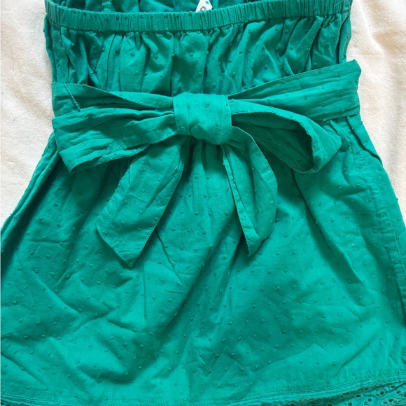 Garage 2000’s Baby doll tank top with a bow and polka dot print in blue - Picture 6 of 8